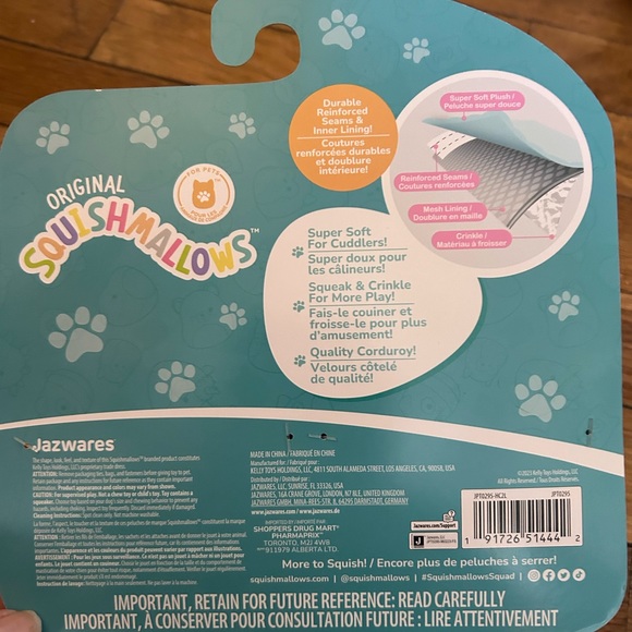🌺HOST PIC!!!🌺BNWT Squishmallows Squeaky Dog Toys Fletcher and Rashad - Picture 2 of 5